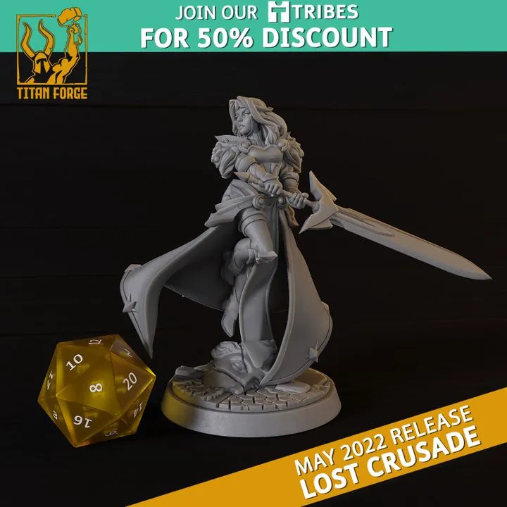 paladina, feminino, humana, cruzada, mulher